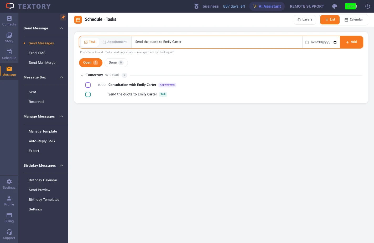 Add a to-do